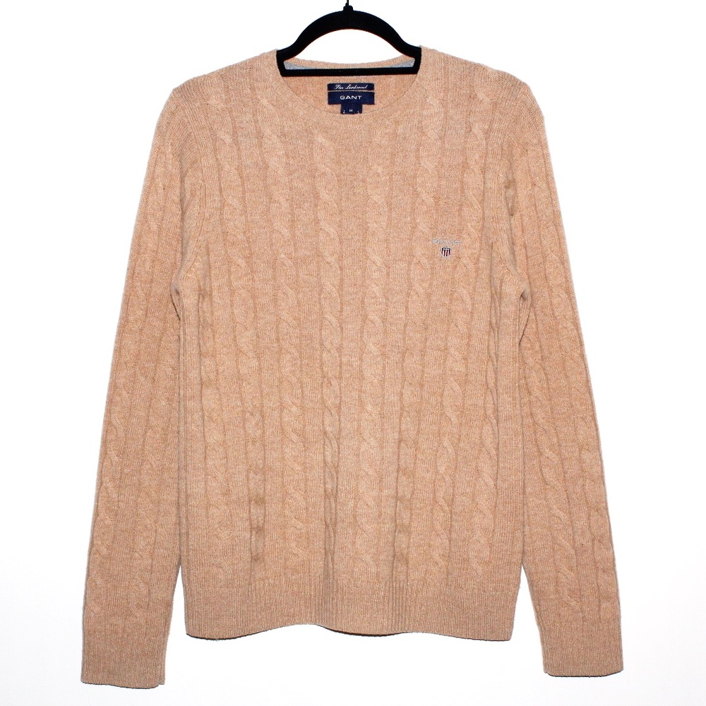 Gant Pure Lambswool Cable-Knit Sweater